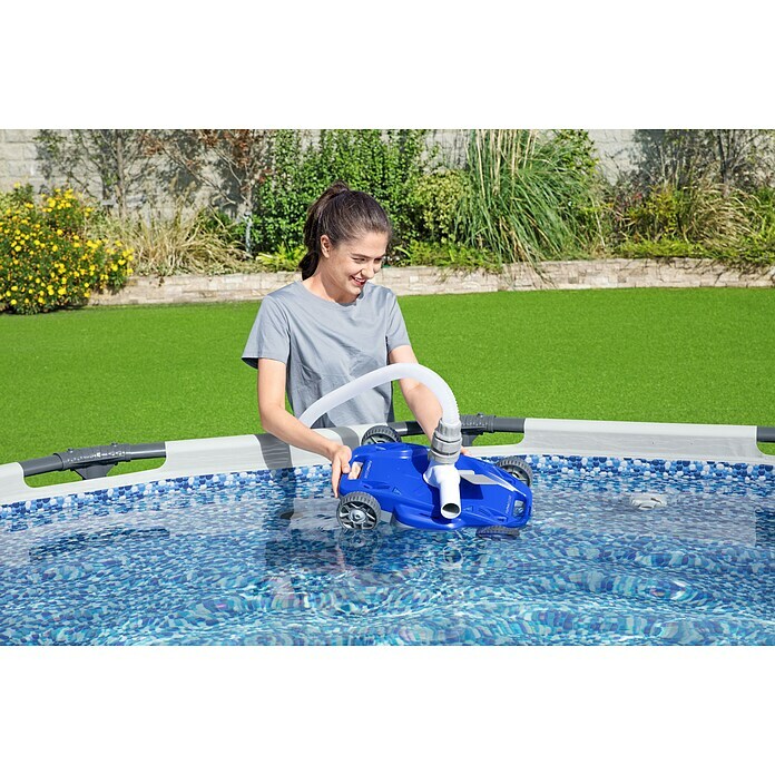 Bestway Flowclear Poolroboter AquaDrift (Hydraulisch, Passend für: Kartuschenfilterpumpen und Sandfilteranlagen mit 5.678 - 12.113 l/h Durchflussmenge, Filterleistung: 12.113 l/h) | BAUHAUS