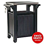 Mesa auxiliar de jardín Unity (L x An: 82 x 52 cm, Marrón)