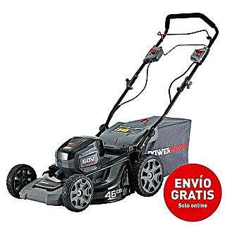 Powerworks Cortacésped de batería PD60LM46SPK4 (60 V, Iones de litio, 4 Ah, 1 batería, Ancho de corte: 46 cm)