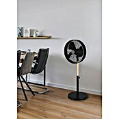 Reality Leuchten Standventilator VIKING (Schwarz matt / Holzfarbe, 45 cm, 120 cm) | BAUHAUS