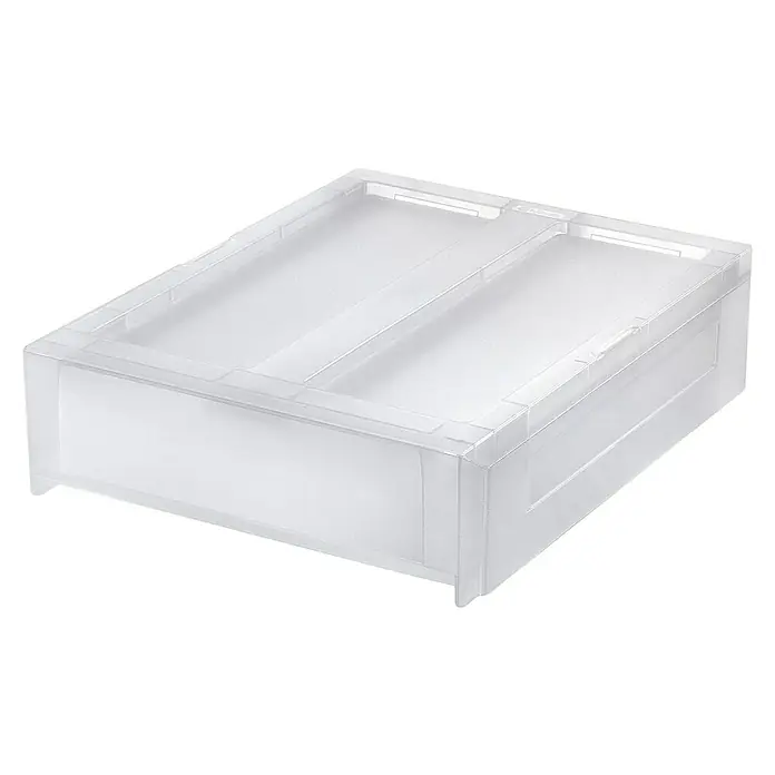 Schubladenbox Modular - L x B x H: 38 x 29 x 10,7 cm, Transparent, Anzahl Schubladen: 1 Stk. - Ein durchsichtiger Schubladencontainer zur Aufbewahrung von Gegenständen. Ideal für Büro oder Zuhause.