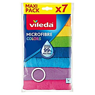 Vileda Microfibre Mikrofasertücher Colors Maxi Pack (7 Stk., Mikrofaser)