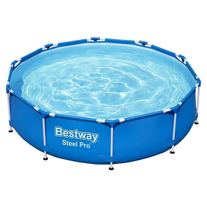 Bestway Opzetzwembad Steel Pro Set 305 (Ø x h: 305 x 76 cm, Blauw, 4.678 l) | BAUHAUS