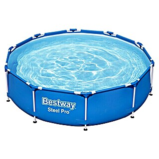 Bestway Opzetzwembad Steel Pro Set 305 (Ø x h: 305 x 76 cm, Blauw, 4.678 l)