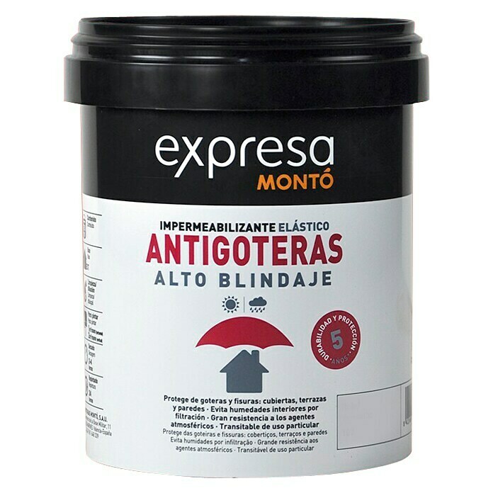 Montó Impermeabilizante Antigoteras Expresa (Rojo, 750 ml, Semimate)