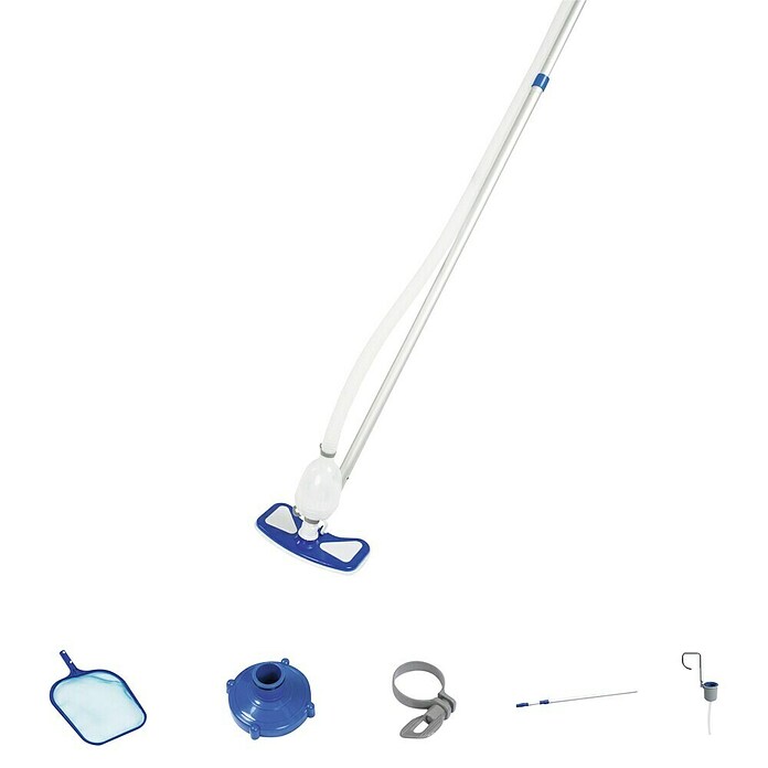 Bestway Flowclear Čistilni set bazena Deluxe  (S teleskopsko palico, Skupno število delov v kompletu: 5 -del.) | 8324 - Schwimmbadtechnik | ICIC - Pools / Whirlpools Zubehör | ICI - Pools & Zubehör | IC - Freizeit im Garten | I - Stadtgarten | BAUHAUS
