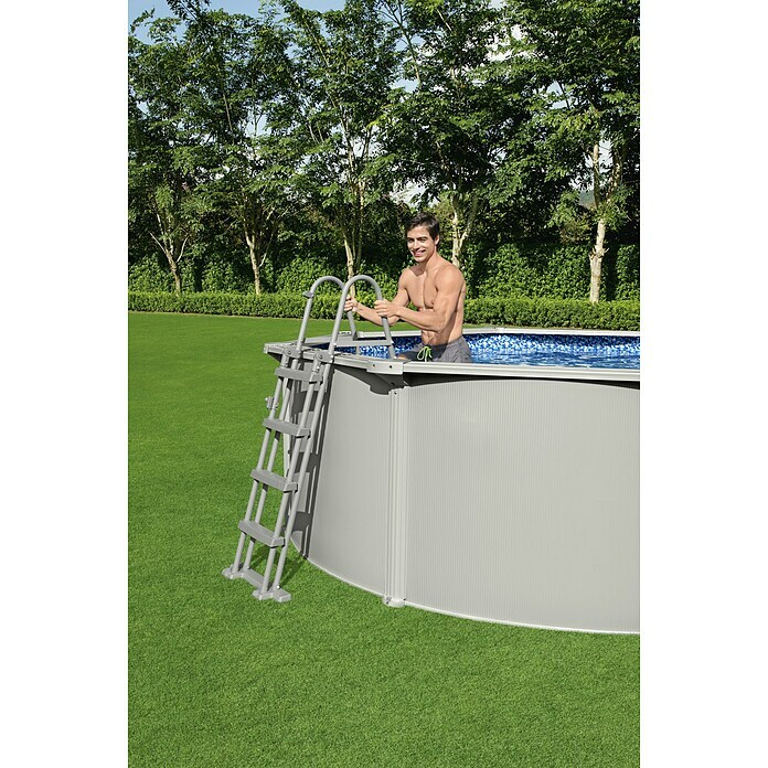Bestway Flowclear Zwembadladder (Staal) | BAUHAUS