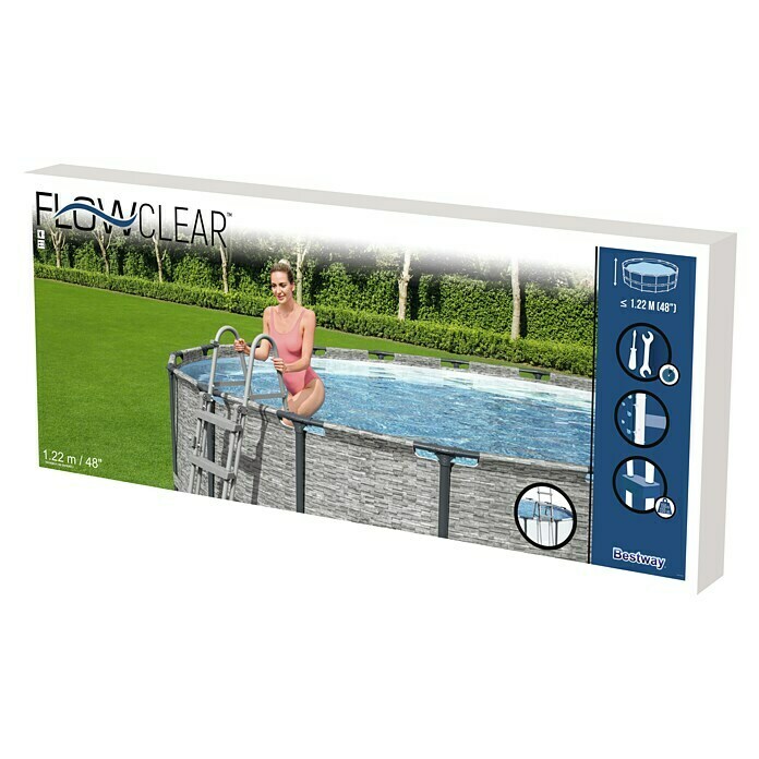 Bestway Flowclear Zwembadladder (Staal) | BAUHAUS