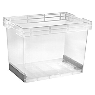 Aufbewahrungsbox Heavy XL (L x B x H: 60 x 40 x 40 cm, Kunststoff, Transparent)