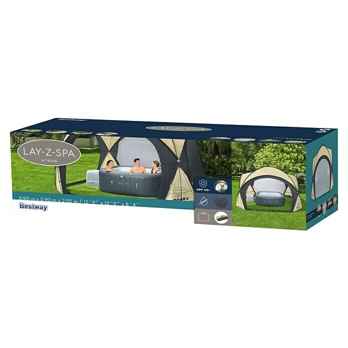 Bestway Lay-Z-Spa Zwembadoverkapping (l x b: 390 x 390 cm, Beige) | BAUHAUS