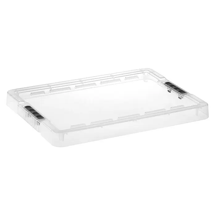 Deckel Heavy - Passend für: Kunststoffbox Heavy M - S, Kunststoff, Transparent - Transparenter Deckel für eine rechteckige Box, ideal zum Schutz und zur Aufbewahrung verschiedener Gegenstände im Haushalt oder Büro.