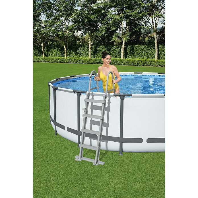 Bestway Flowclear Zwembadladder (Staal) | BAUHAUS