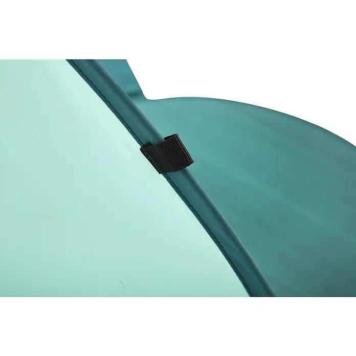 Bestway Pavillo Pop-Up StrandmuschelL x B x H: 200 x 120 x 90 cm, Türkis - Detailaufnahme eines Aquamarin-Zeltgestänges mit Schlaufe, das Halt und Stabilität für Outdoor-Abenteuer bietet.