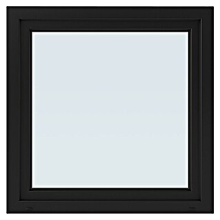 Solid Elements Kunststofffenster Basic (100 x 100 cm, DIN Anschlag: Links, Außen: Anthrazit, Innen: Weiß)