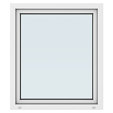 Solid Elements Kunststofffenster New Basic (105 x 120 cm, DIN Anschlag: Rechts, Weiß)