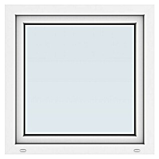 Solid Elements Kunststofffenster New Basic (90 x 90 cm, DIN Anschlag: Rechts, Weiß)
