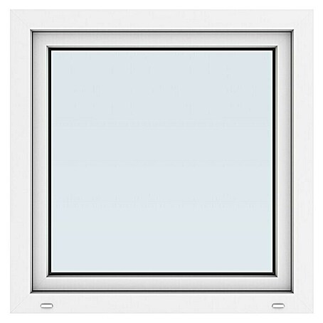 Solid Elements Kunststofffenster New Basic (90 x 90 cm, DIN Anschlag: Rechts, Weiß)