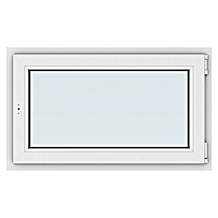 Solid Elements Kunststofffenster New Basic (100 x 60 cm, DIN Anschlag: Rechts, Weiß)