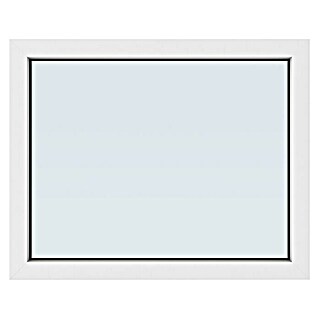Solid Elements Kunststofffenster New Basic Festverglasung (100 x 80 cm, Weiß)