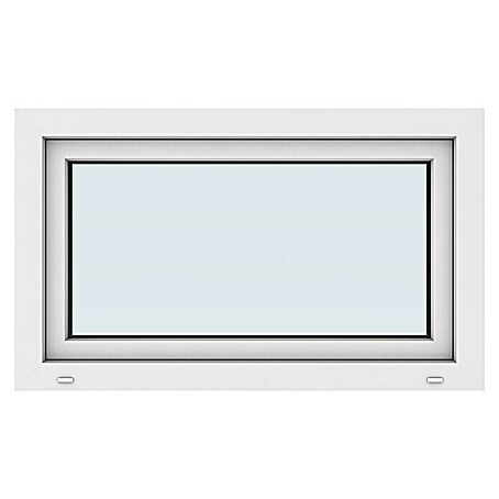 Solid Elements Kunststofffenster New Basic (100 x 60 cm, DIN Anschlag: Links, Weiß)