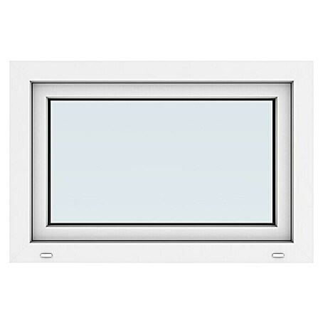 Solid Elements Kunststofffenster New Basic (90 x 60 cm, DIN Anschlag: Links, Weiß)