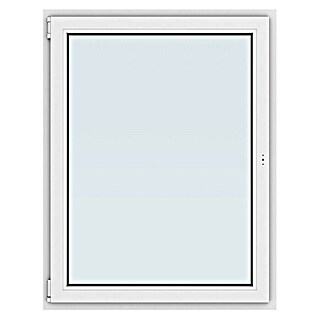 Solid Elements Kunststofffenster New Basic (105 x 135 cm, DIN Anschlag: Links, Weiß)