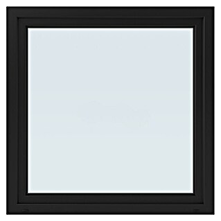Solid Elements Kunststofffenster Basic (120 x 120 cm, DIN Anschlag: Rechts, Außen: Anthrazit, Innen: Weiß)