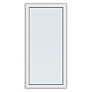 Solid Elements Balkontür New Basic (100 x 200 cm, Verglasung: 3-fach, DIN Anschlag: Links, Weiß)