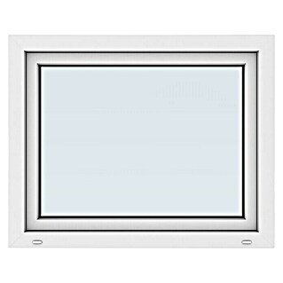 Solid Elements Kunststofffenster New Basic (100 x 80 cm, DIN Anschlag: Links, Weiß)