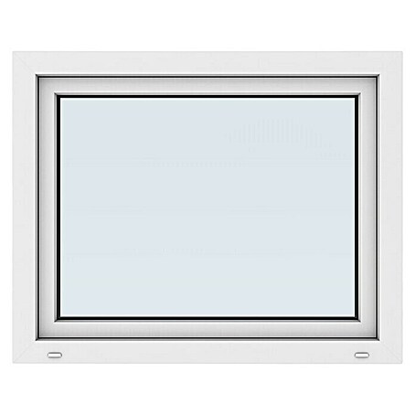 Solid Elements Kunststofffenster New Basic (100 x 80 cm, DIN Anschlag: Links, Weiß)