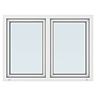 Solid Elements Kunststofffenster New Basic (150 x 110 cm, DIN Anschlag: Links/Rechts, Weiß)