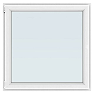 Solid Elements Kunststofffenster New Basic (120 x 120 cm, DIN Anschlag: Links, Weiß)