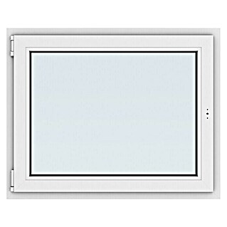 Solid Elements Kunststofffenster New Basic (100 x 80 cm, Verglasung: 3-fach, DIN Anschlag: Links, Weiß)