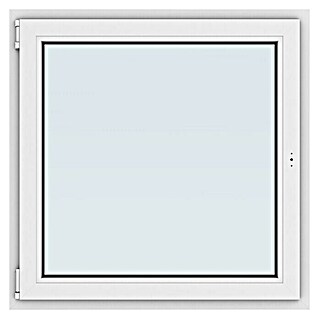 Solid Elements Kunststofffenster New Basic (100 x 100 cm, DIN Anschlag: Links, Weiß)