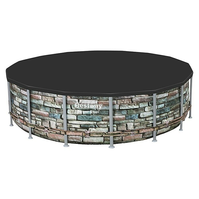 Bestway Afdekzeil voor zwembaden Steel Pro 488 (Diameter: 493 cm, Materiaal: Kunststof) | BAUHAUS