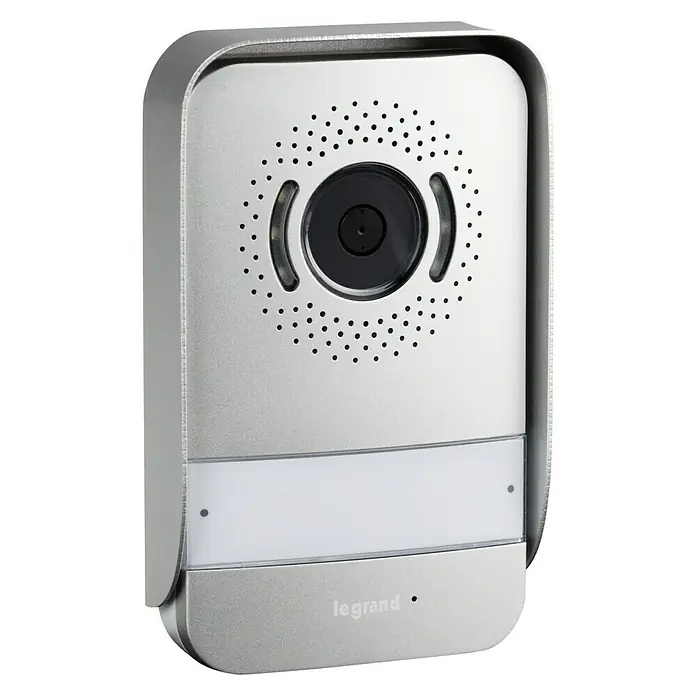 Legrand Videoportero kit espejo - Número de usuarios: 1 ud., Gris - Timbre inteligente Legrand con cámara e intercomunicador para un control de acceso seguro y fácil comunicación.