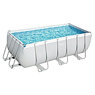 Bestway Opzetzwembad Steel Pro Max Set 412 (l x b x h: 412 x 201 x 122 cm, Grijs, 8.124 l)