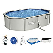 Bestway Opzetzwembad Hydrium Set 500 (l x b x h: 500 x 366 x 122 cm, Grijs, 16.296 l) | BAUHAUS