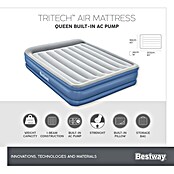 Bestway Luftbett Vento (L x B x H: 203 x 152 x 46 cm, Integrierte Luftpumpe) | BAUHAUS