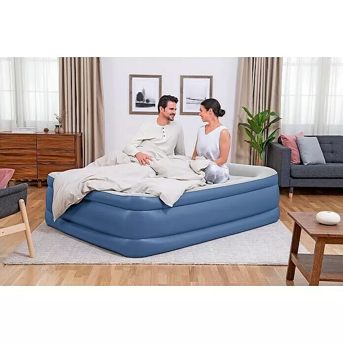 Bestway Luftbett Vento - L x B x H: 203 x 152 x 56 cm, Integrierte Luftpumpe - Anwendungsbeispiel