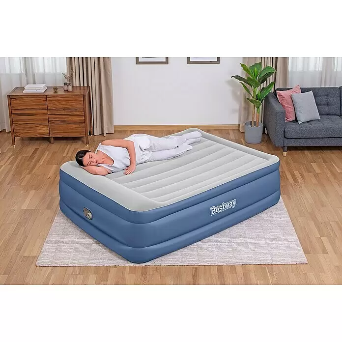 Bestway Luftbett Vento - L x B x H: 203 x 152 x 56 cm, Integrierte Luftpumpe - Anwendungsbeispiel