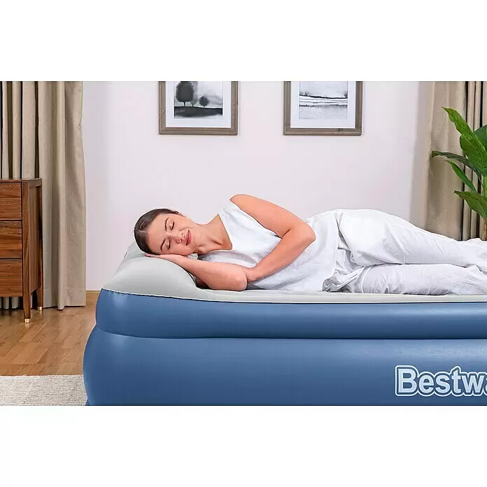 Bestway Luftbett Vento - L x B x H: 203 x 152 x 56 cm, Integrierte Luftpumpe - Anwendungsbeispiel