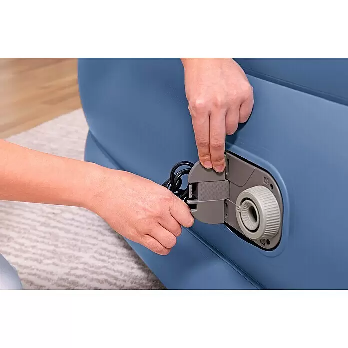 Bestway Luftbett Vento - L x B x H: 203 x 152 x 56 cm, Integrierte Luftpumpe - Anwendungsbeispiel