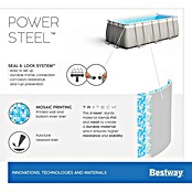 Bestway Opzetzwembad Steel Pro Max Set 488 (l x b x h: 488 x 244 x 122 cm, Grijs, 11.532 l) | BAUHAUS