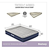 Bestway Luftbett Vento (L x B x H: 203 x 152 x 36 cm, Integrierte Luftpumpe) | BAUHAUS