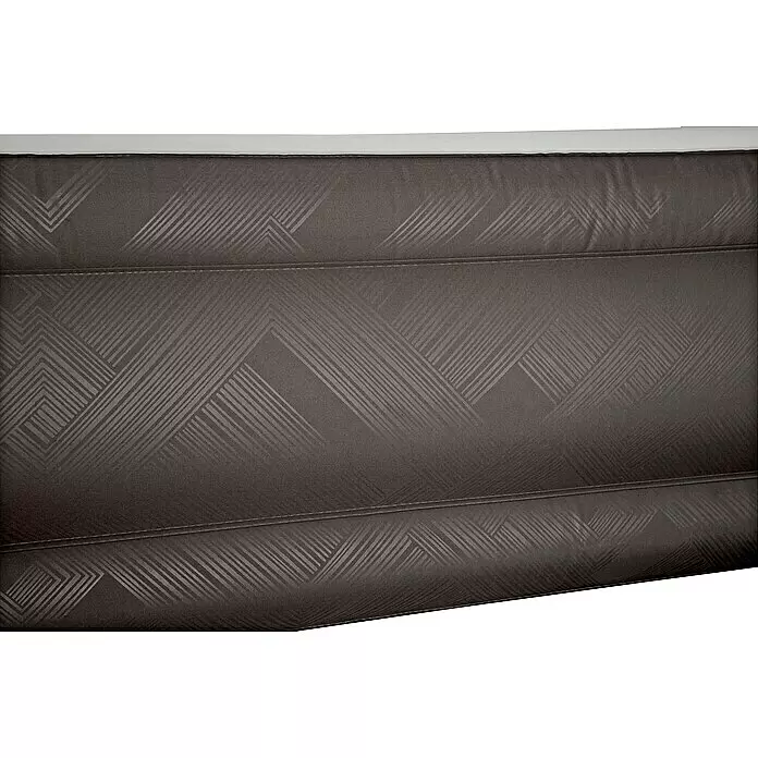 Bestway Luftbett Fortech - L x B x H: 203 x 152 x 46 cm, Integrierte Luftpumpe - Dunkelgraues Polsterpaneel mit subtilem geometrischem Muster und horizontalen Nähten.