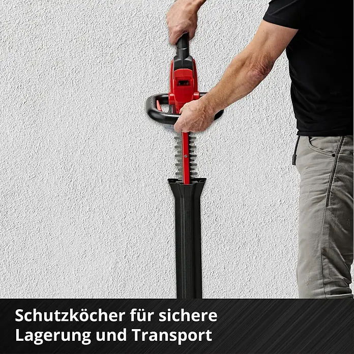 Einhell Power X-Change 18V Akku-Heckenschere Arcurra 18/55 - 18 V, Li-Ionen, Ohne Akku, Schnittlänge: 55 cm - Schutzhülle für sichere Lagerung und Transport.