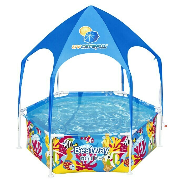Bestway Napihljiv bazenček Steel Pro Splash  (183 x 51 cm) | Otroški bazeni | Bazeni | Vrt in prosti čas | Izdelki | BAUHAUS