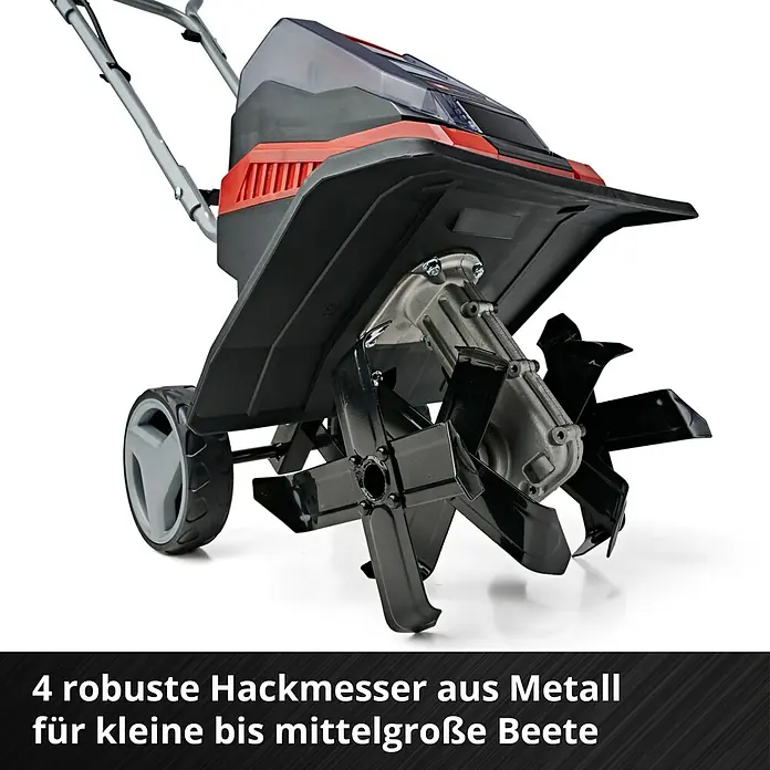Einhell Power X-Change 18V Akku-Bodenhacke GE-CR 30 Li-Solo - Anzahl Akkus: Ohne Akku, Li-Ionen - Gartenfräse mit vier robusten Hackmessern aus Metall für kleine bis mittelgroße Beete.