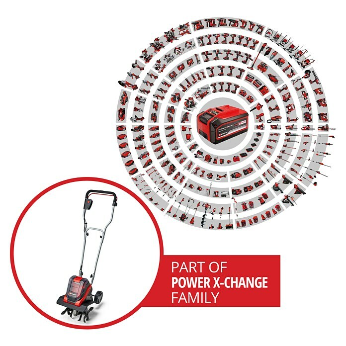Einhell Power X-Change Azada de batería GE-CR 30 Li-Solo (36 V, Iones de litio, Sin batería)